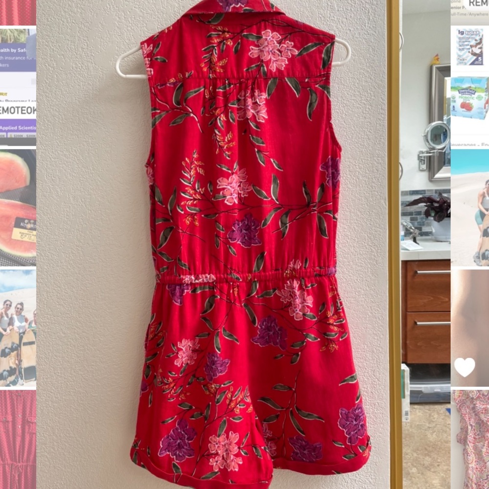 Red romper - Picture 2 of 2